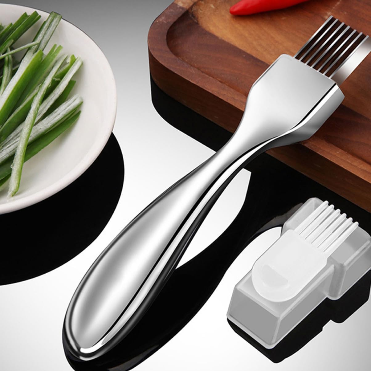 Stainless Steel Onion Shallot Slicer