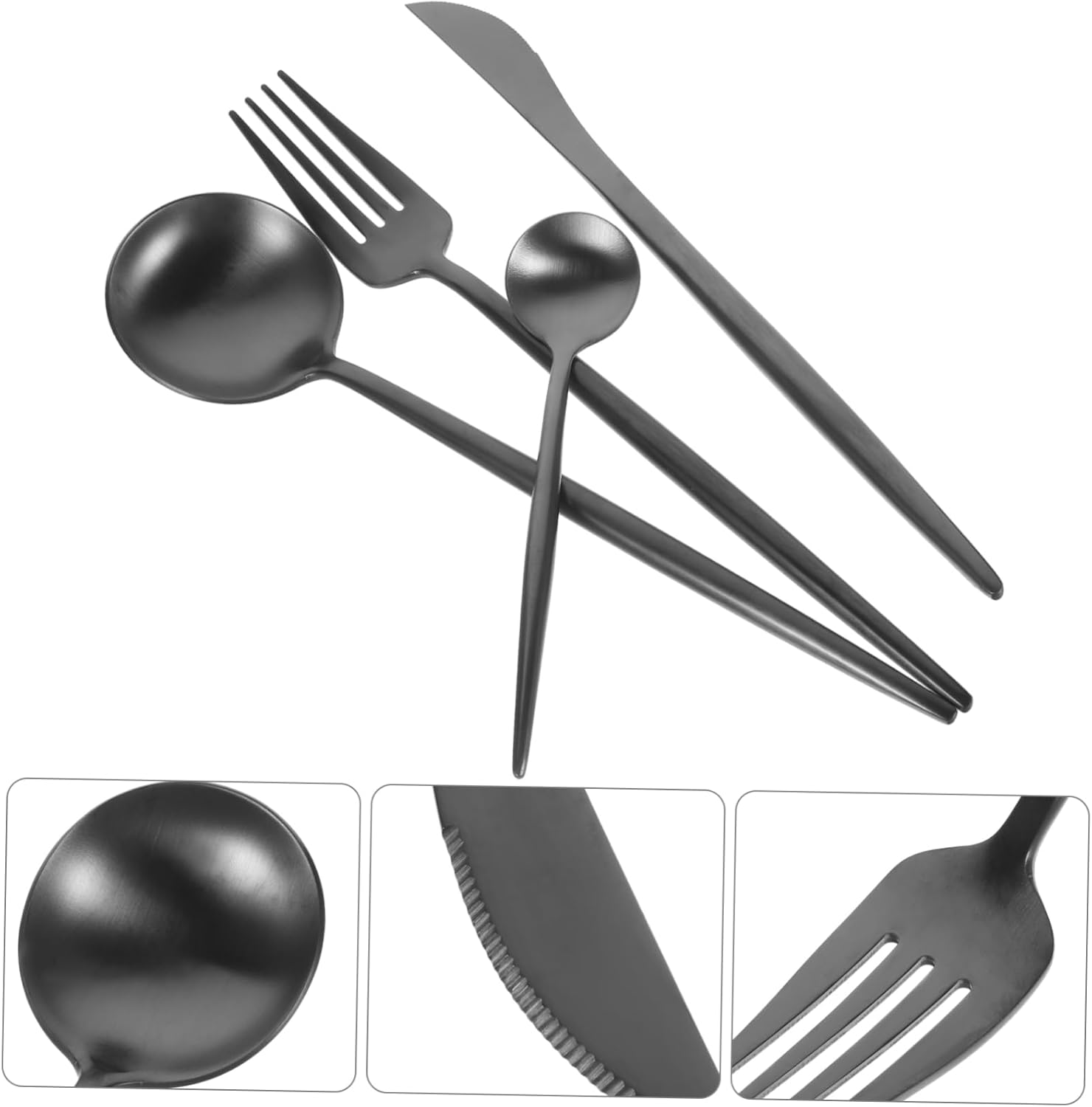 Stainless Steel Silverware Set - Portability Design and Functionality