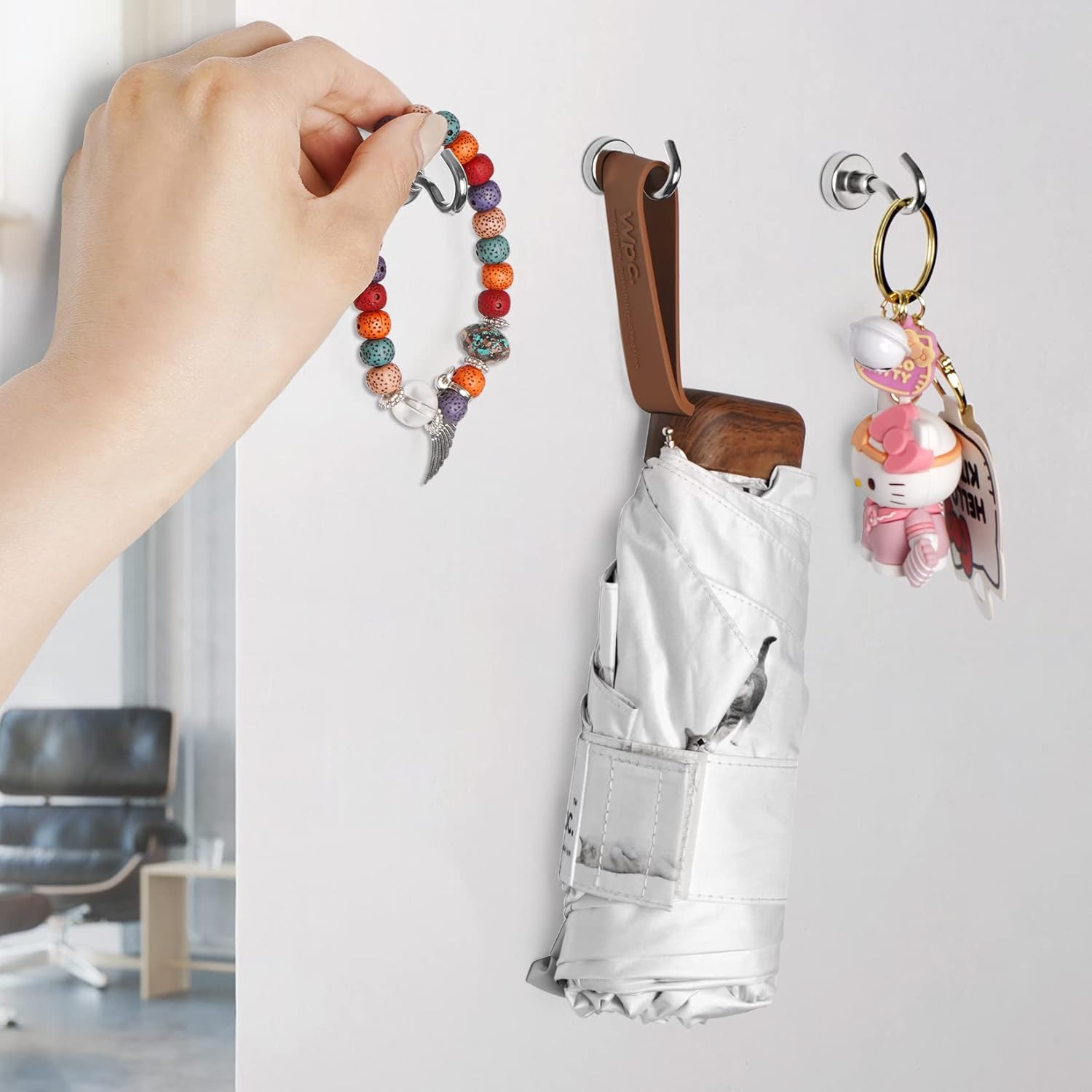 FINDMAG Magnetic Hooks 30LBS Neodymium Durable Strong for Hanging