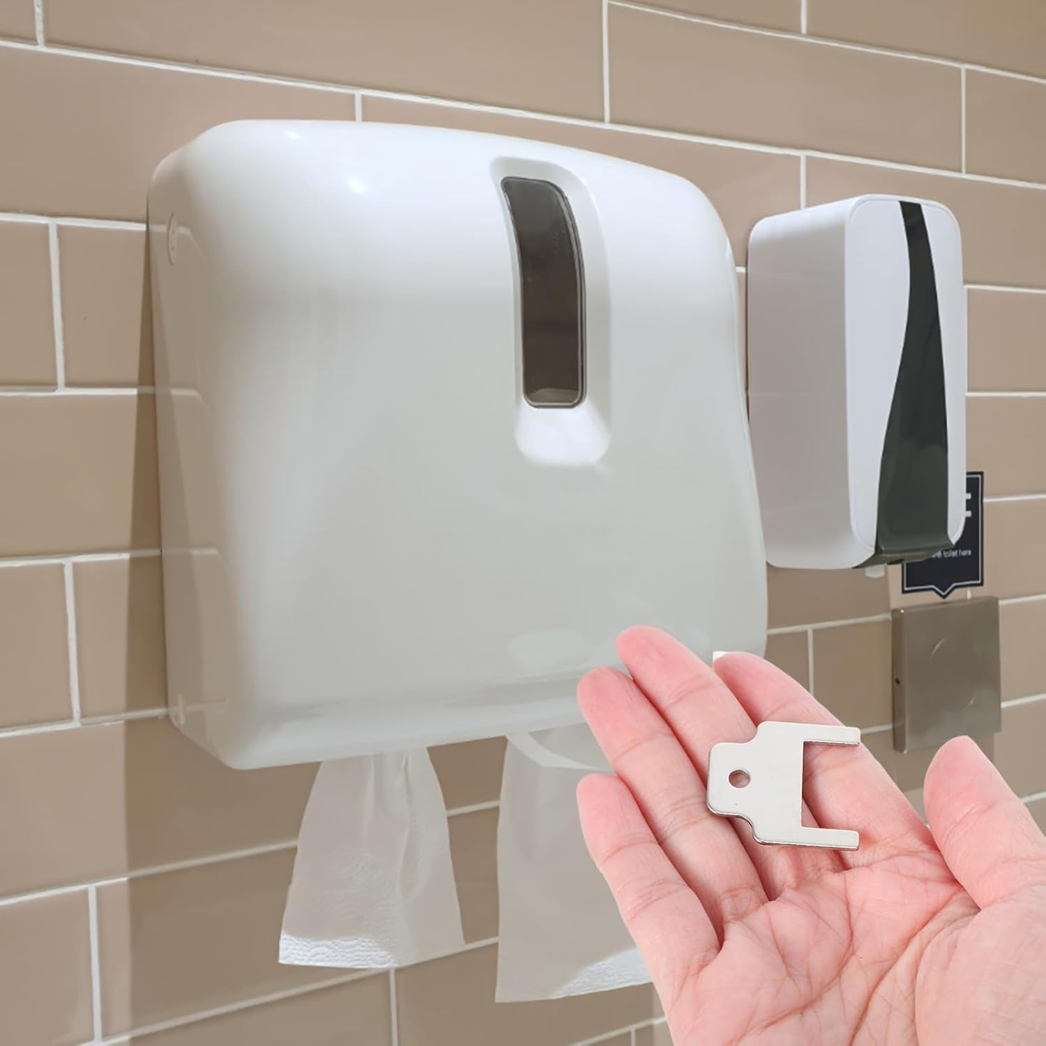 OUNONA Commercial Toilet Paper Key 4pcs Dispenser Key