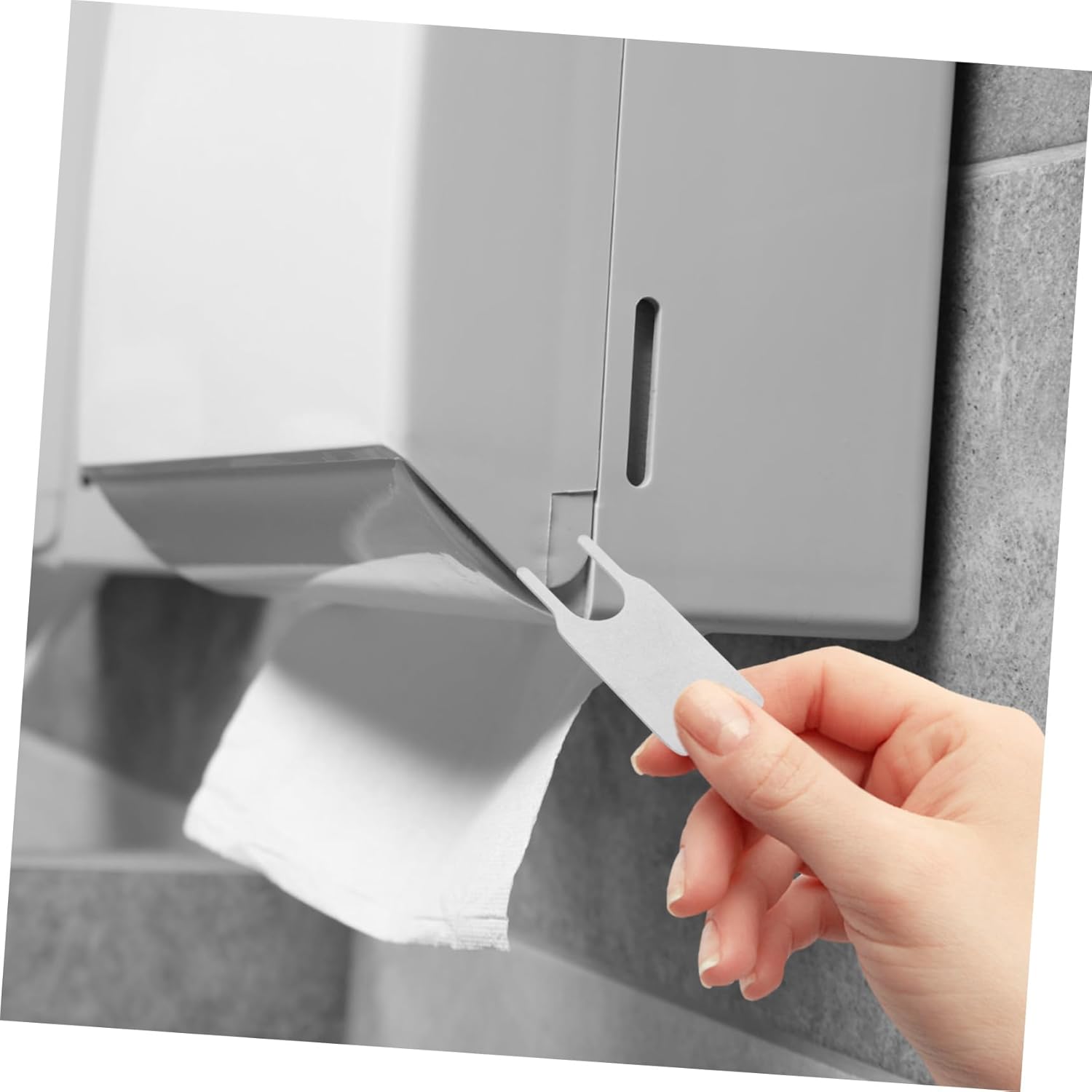 Compact Metal Toilet Paper Dispenser Key with Modern Design