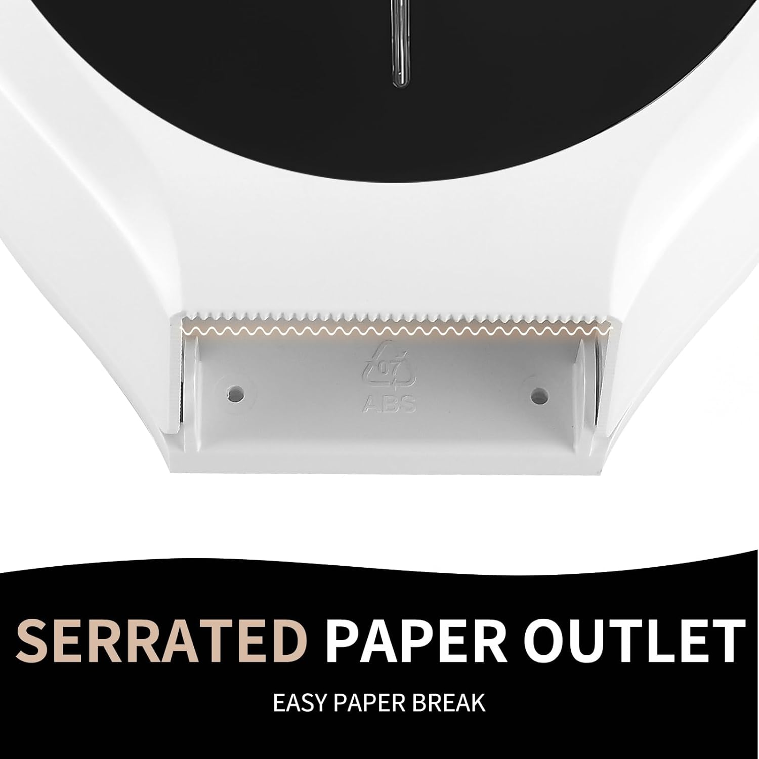 Durable Black Commercial Toilet Paper Dispenser for Home Public Use