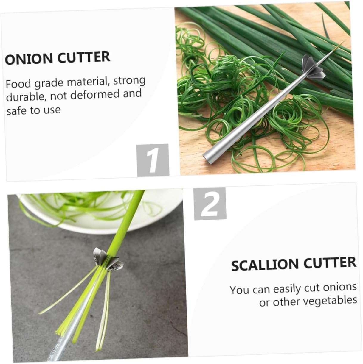Scallion Slicer 1pc Green Onion and Scallion Tool Portable Kitchen Essential