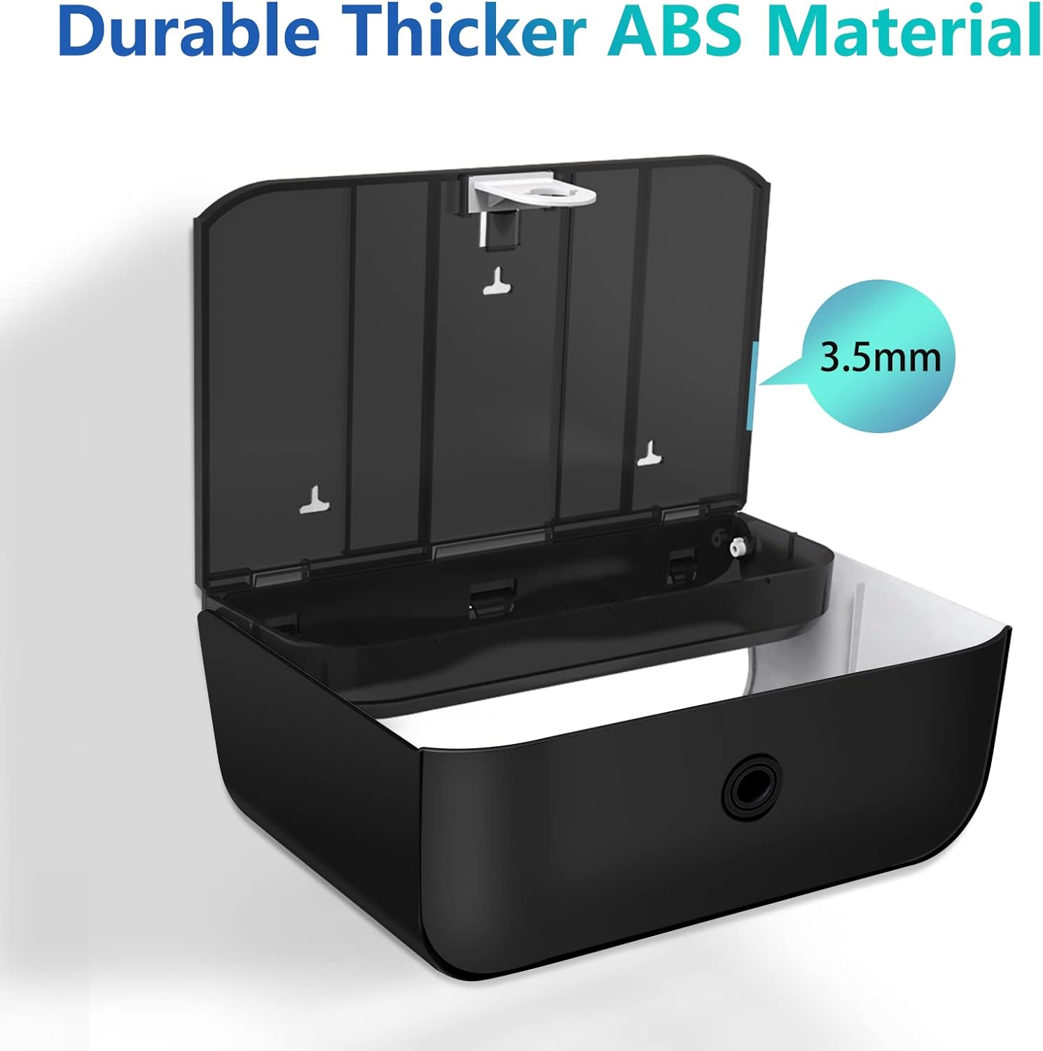 Sturdy Long-Lasting Trifold Dispenser Black