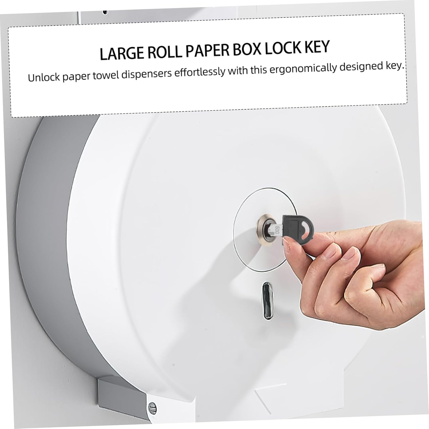 SOLUSTREHigh-Quality Stainless Steel Toilet Paper Dispenser Key Commercial Use Ergonomic Design