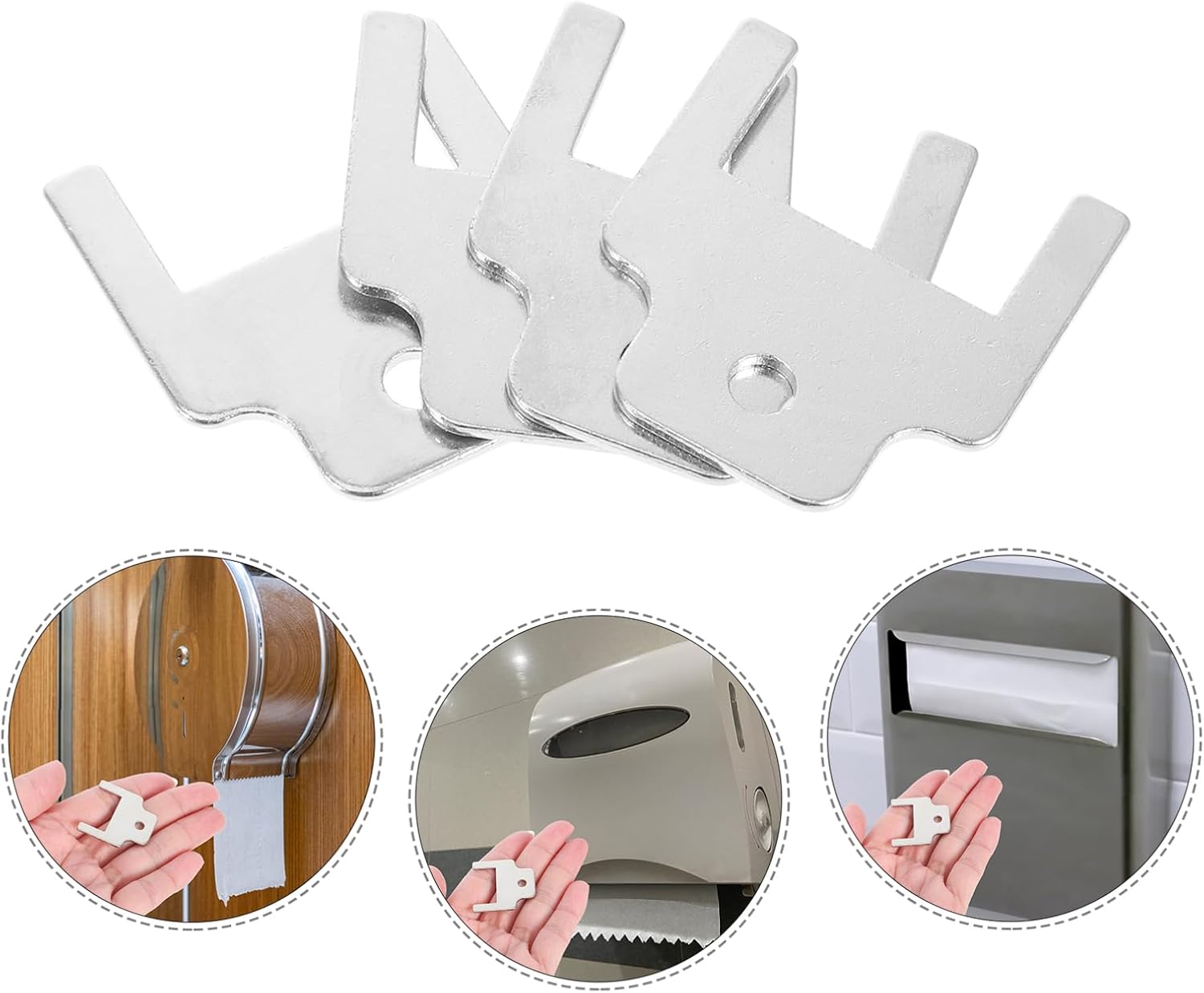 OUNONA Commercial Toilet Paper Key 4pcs Dispenser Key