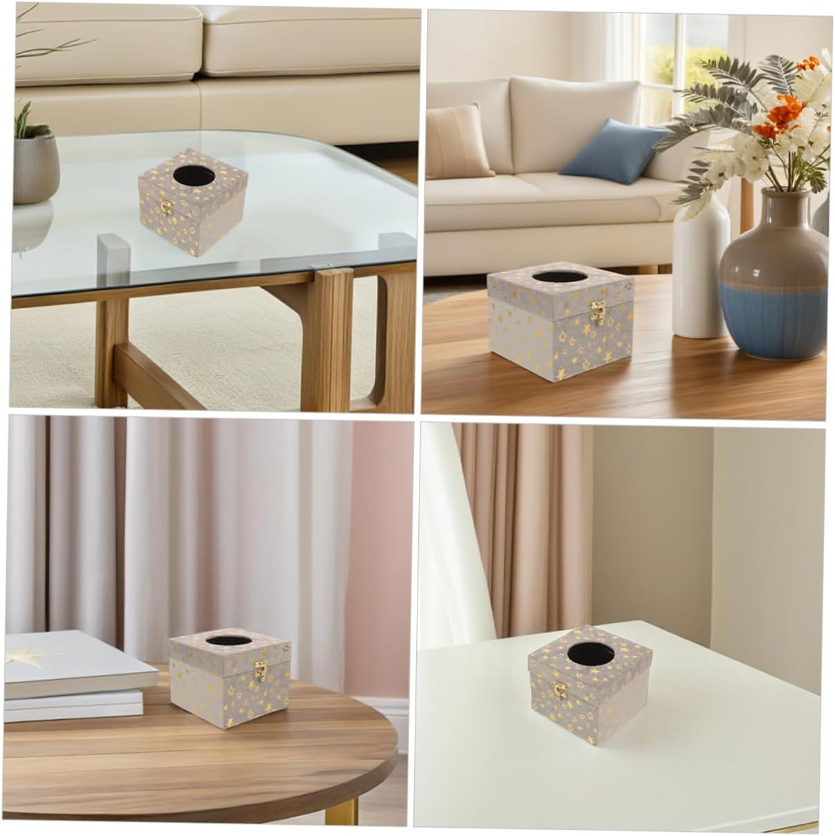 Stylish Vintage Wooden Tissue Box