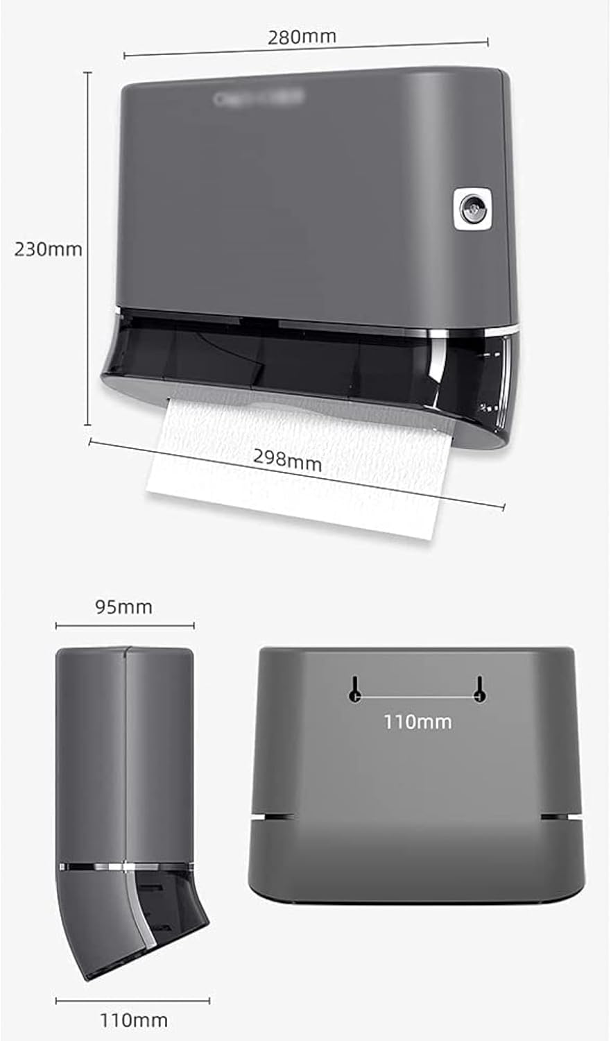 Green Wall-Mounted Paper Towel Dispenser 200 Pack