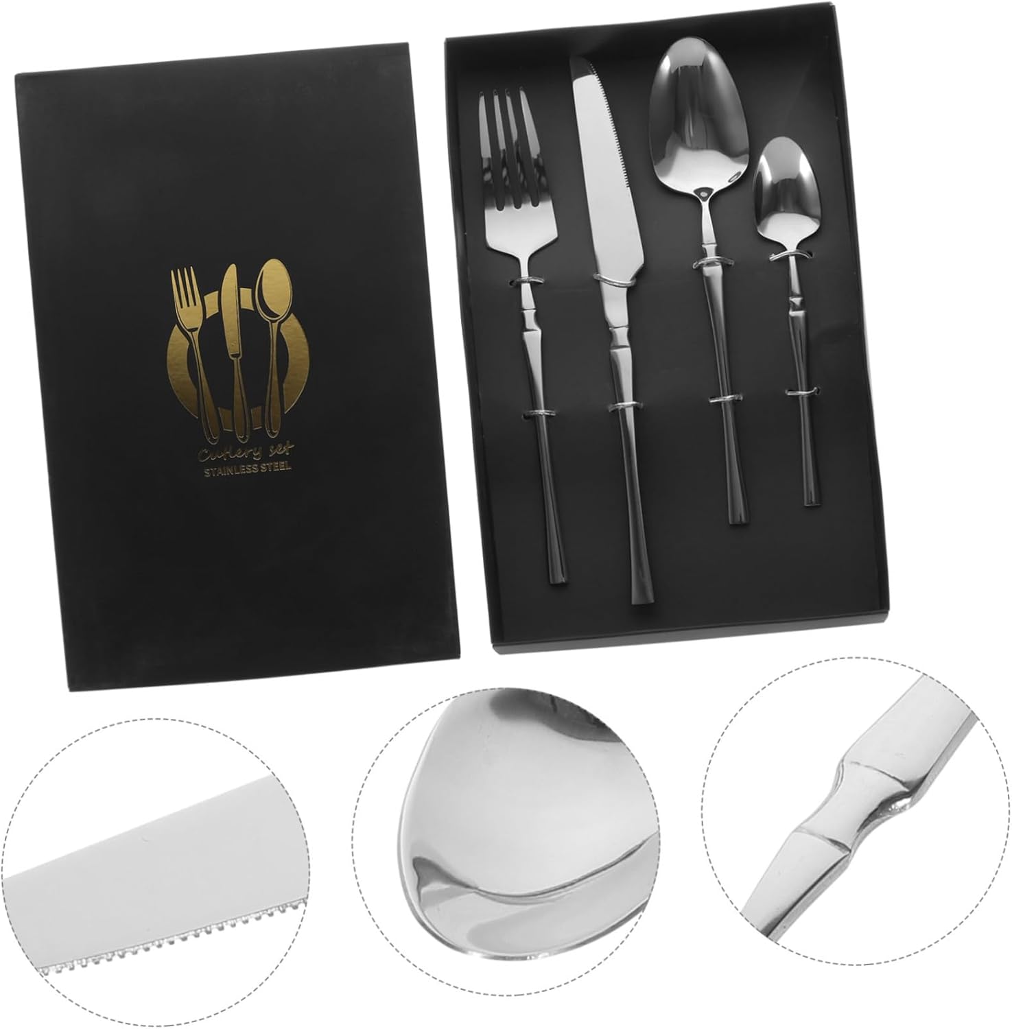 Elegant Stainless Steel Cutlery Set for Parties