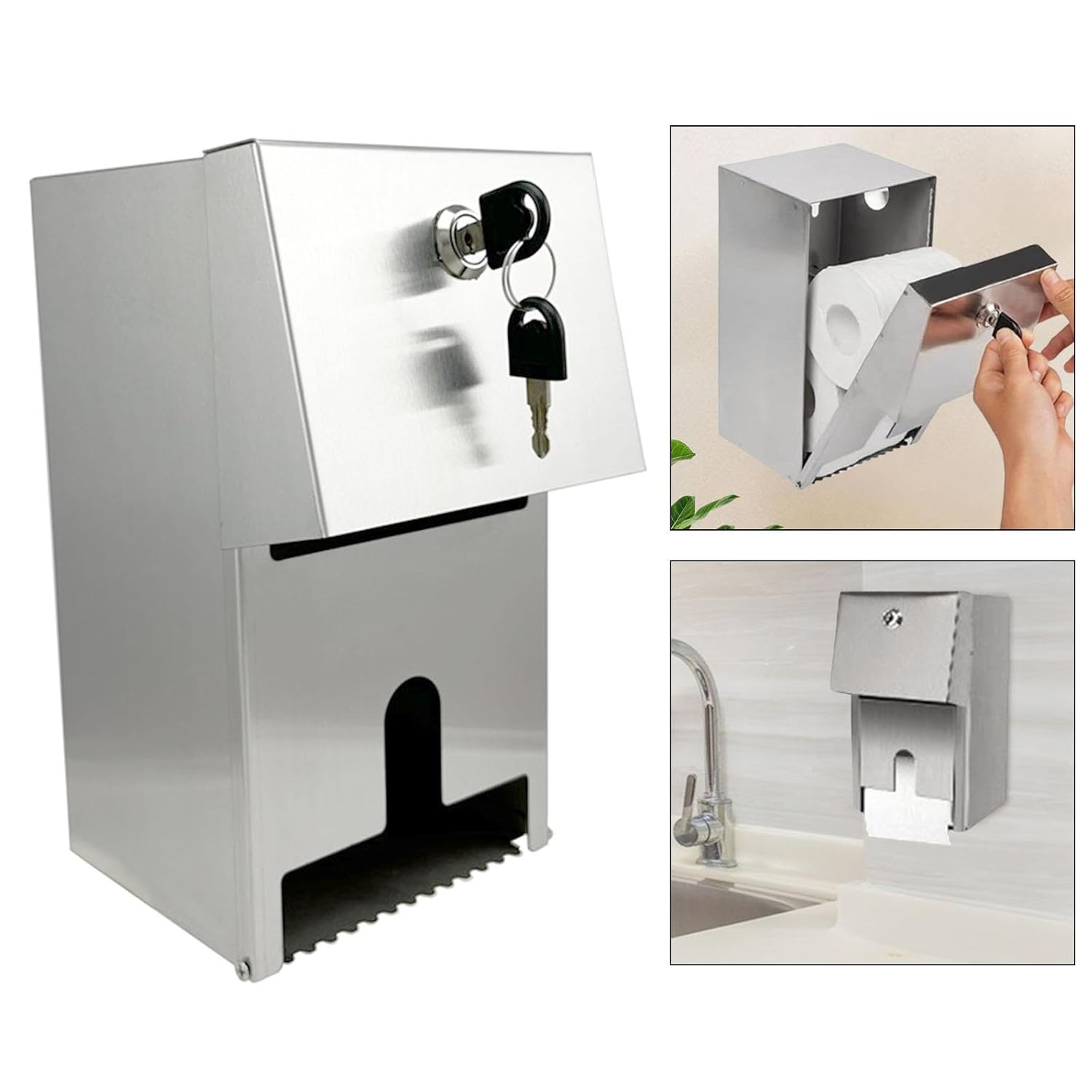 Commercial Toilet Tissue Dispenser with 2 Roll Capacity