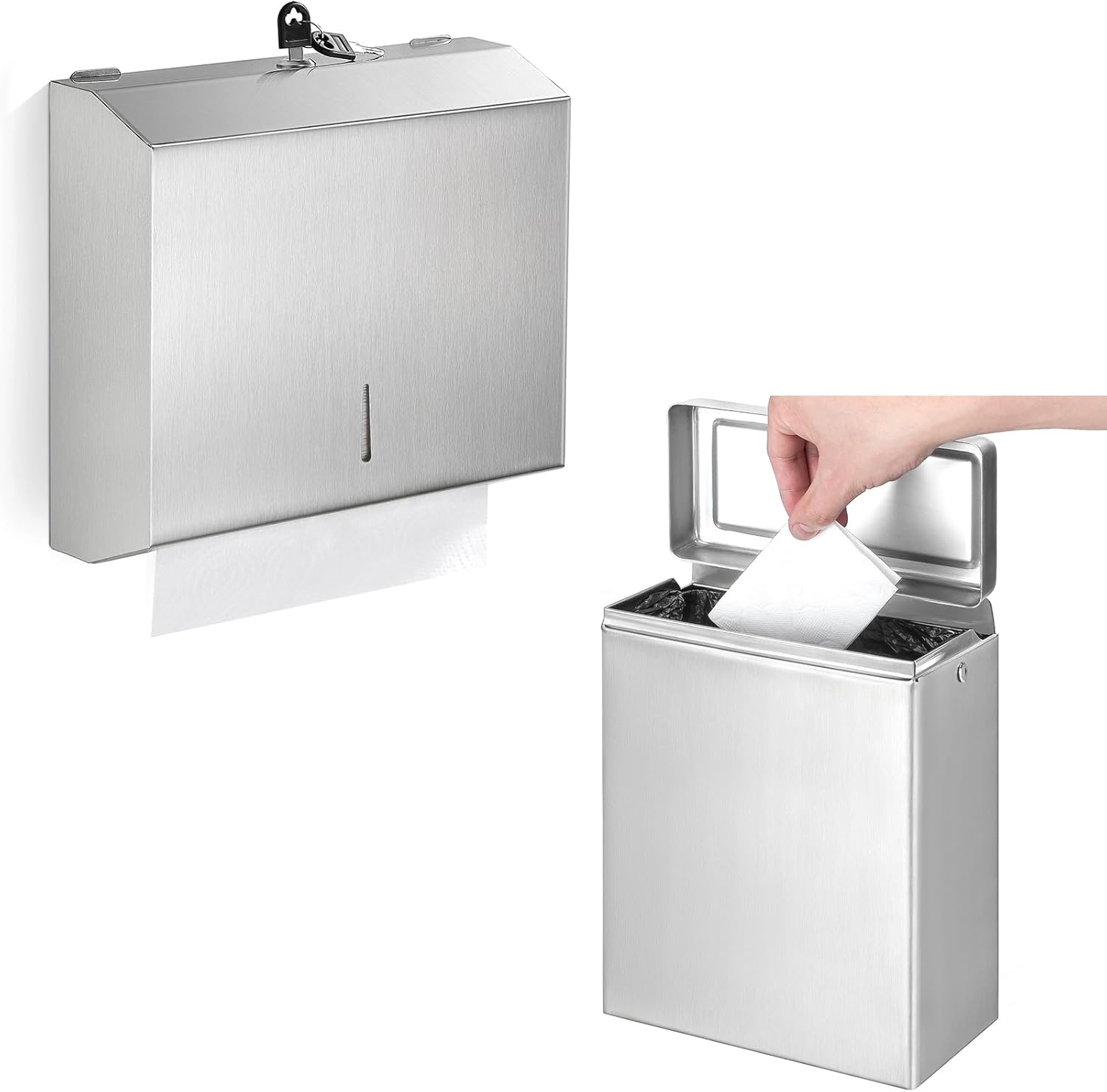 Premium Gorlary Wall-Mounted Dispenser for Papers Napkins Commercial Use