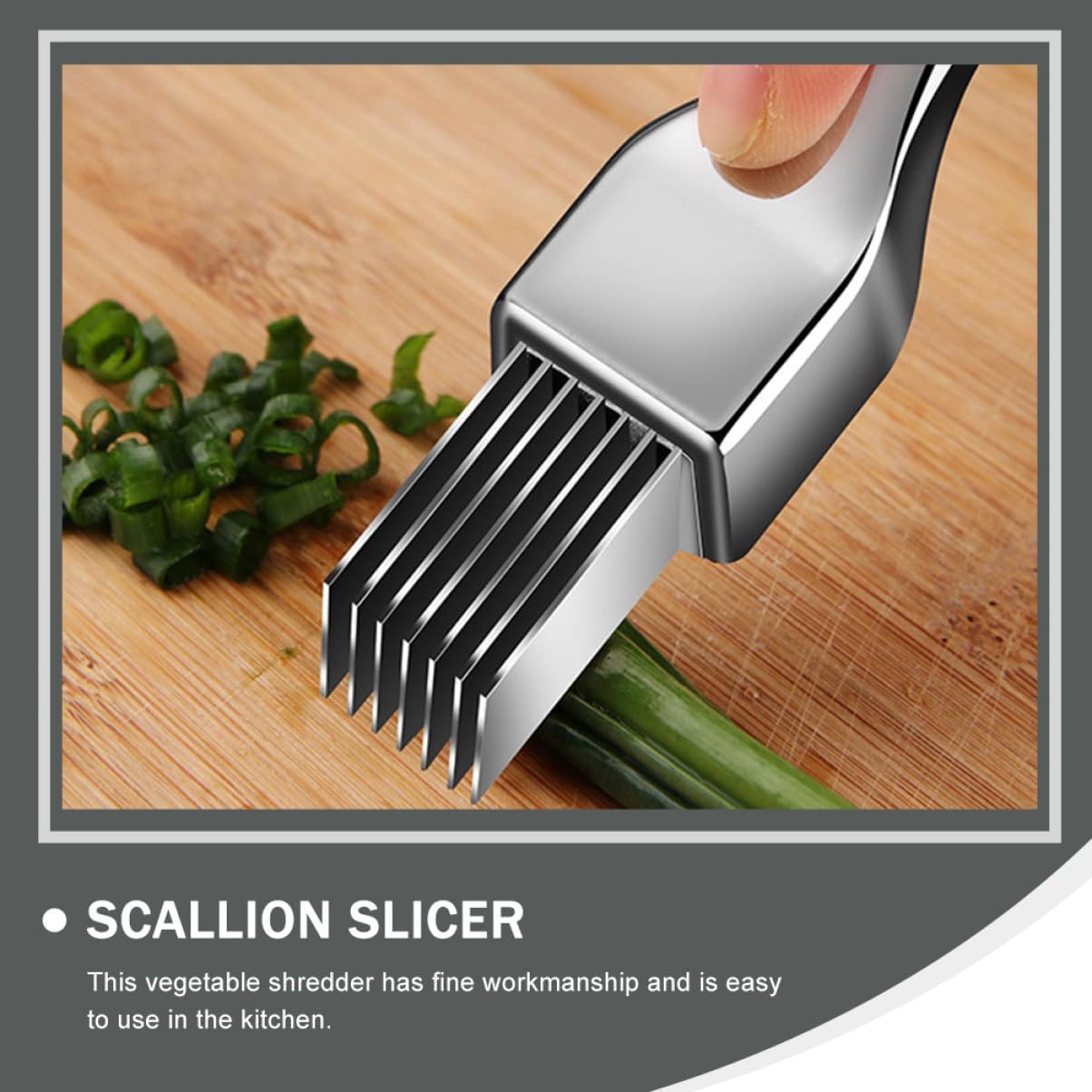Stainless Steel Onion Shallot Slicer