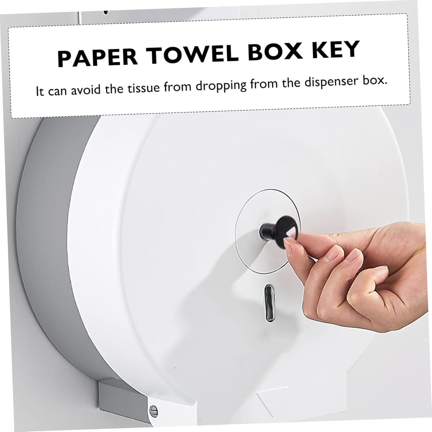BUGUUYO 5-Set Stone-Clear Plastic Key Dispenser