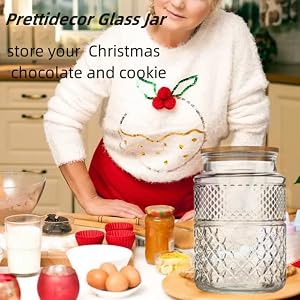 Large Glass Storage Jar, 60 FL OZ Glass Food Storage Containers with Bamboo Lid, Kitchen Containers Cereal Canisters Decorative Jar for Candy Snack Cookies Coffee Tea Nuts Airtight Glass Jars Large Glass Storage Jar 60 FL OZ Glass Food Storage Containers with Bamboo Lid Kitchen Containers Cereal Canisters Decorative Jar for Candy Snack Cookies Coffee Tea Nuts Airtight Glass Jars