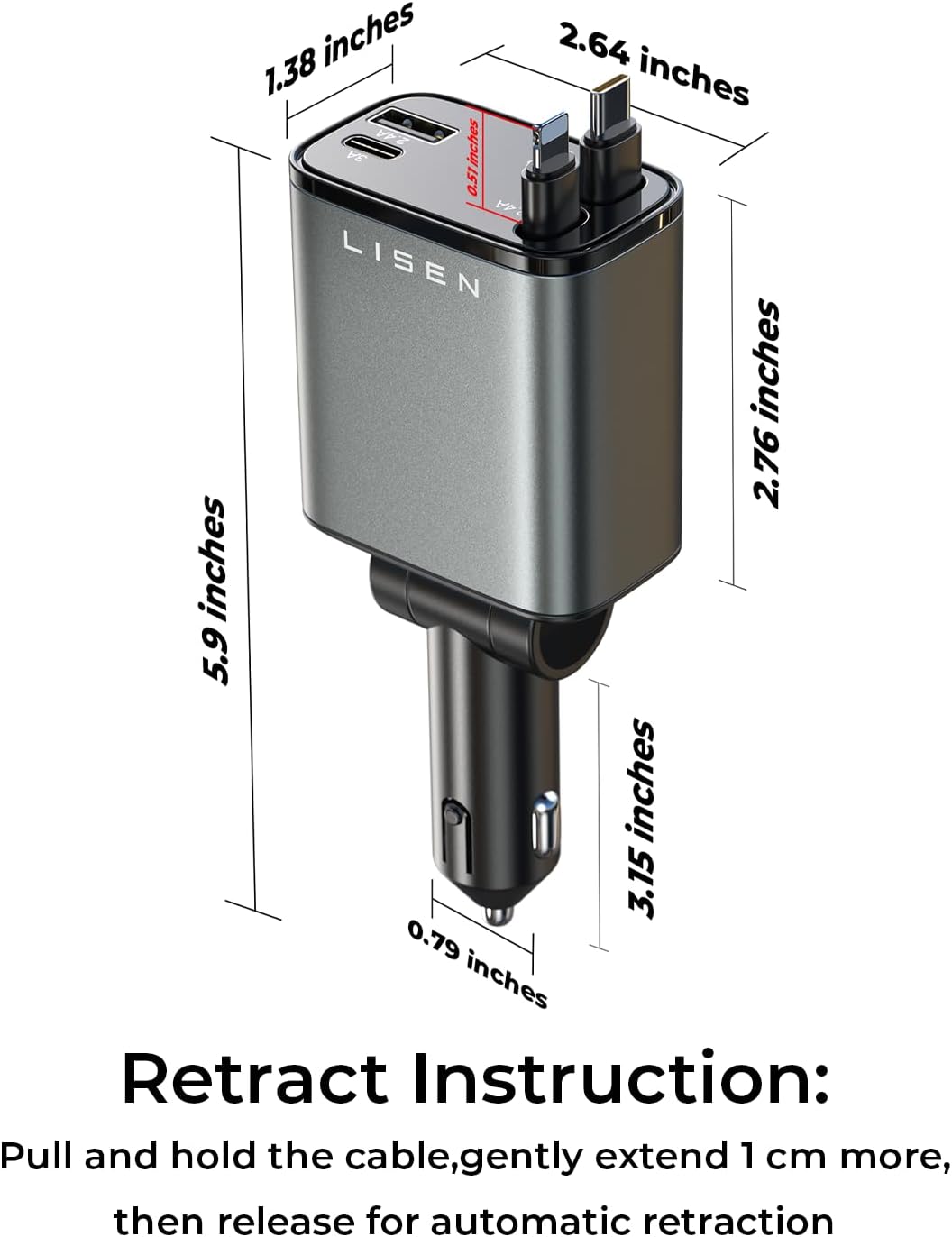LISEN Retractable Car Charger Review