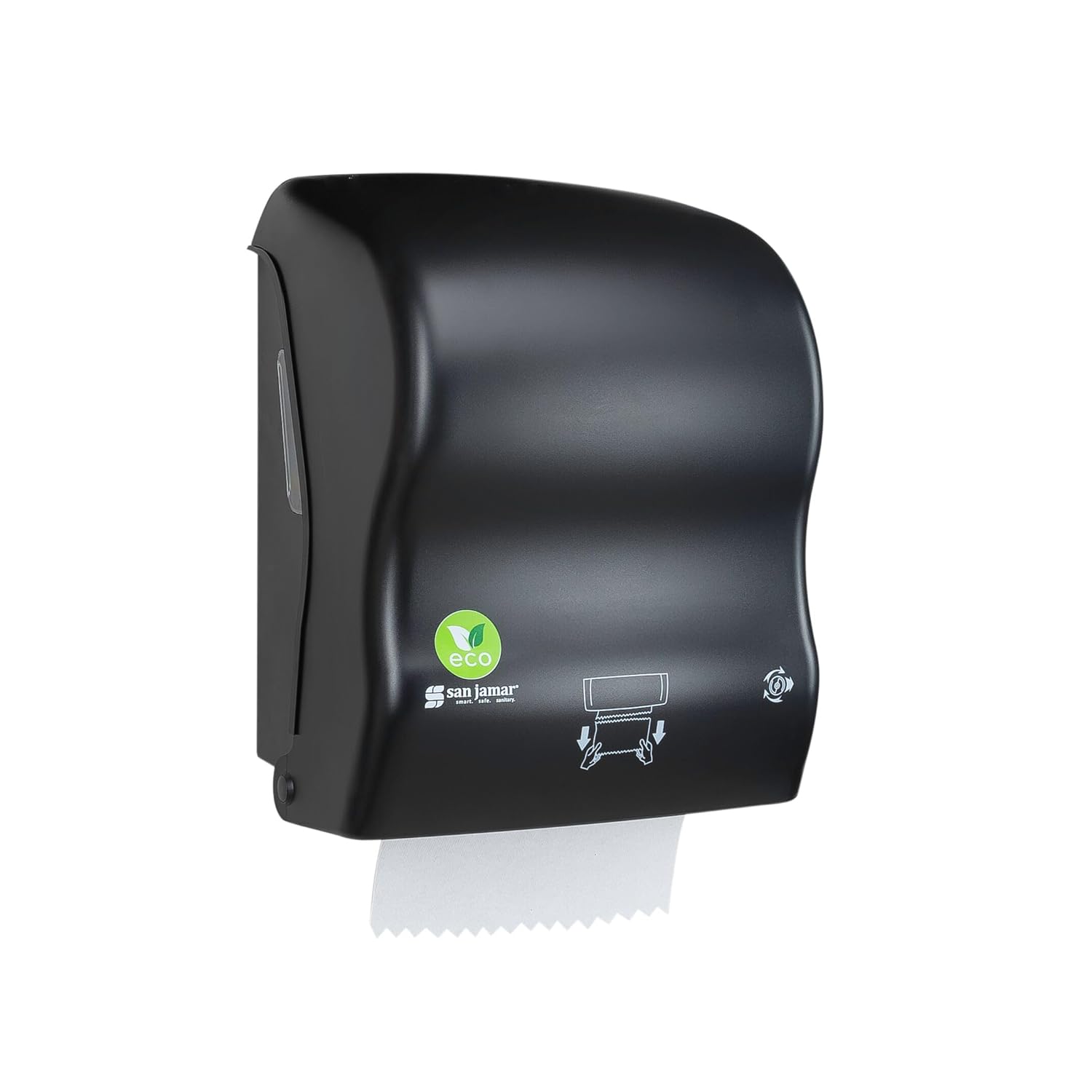 San Jamar Ecologic Recycled Plastic Paper Towel Dispenser Black