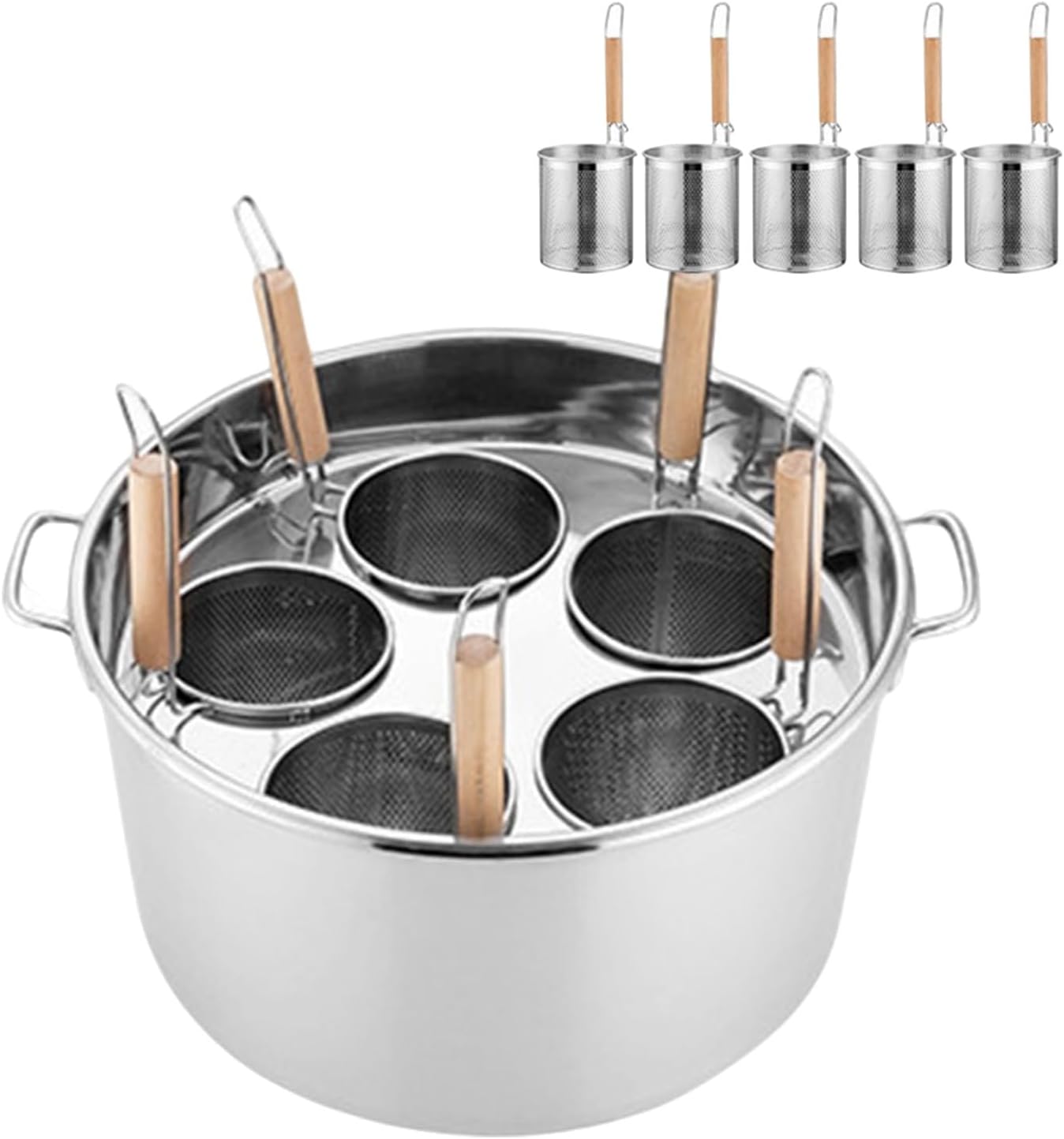 UMJIGF 5-Hole Stainless Steel Multi-Cooker Set for Home Kitchen