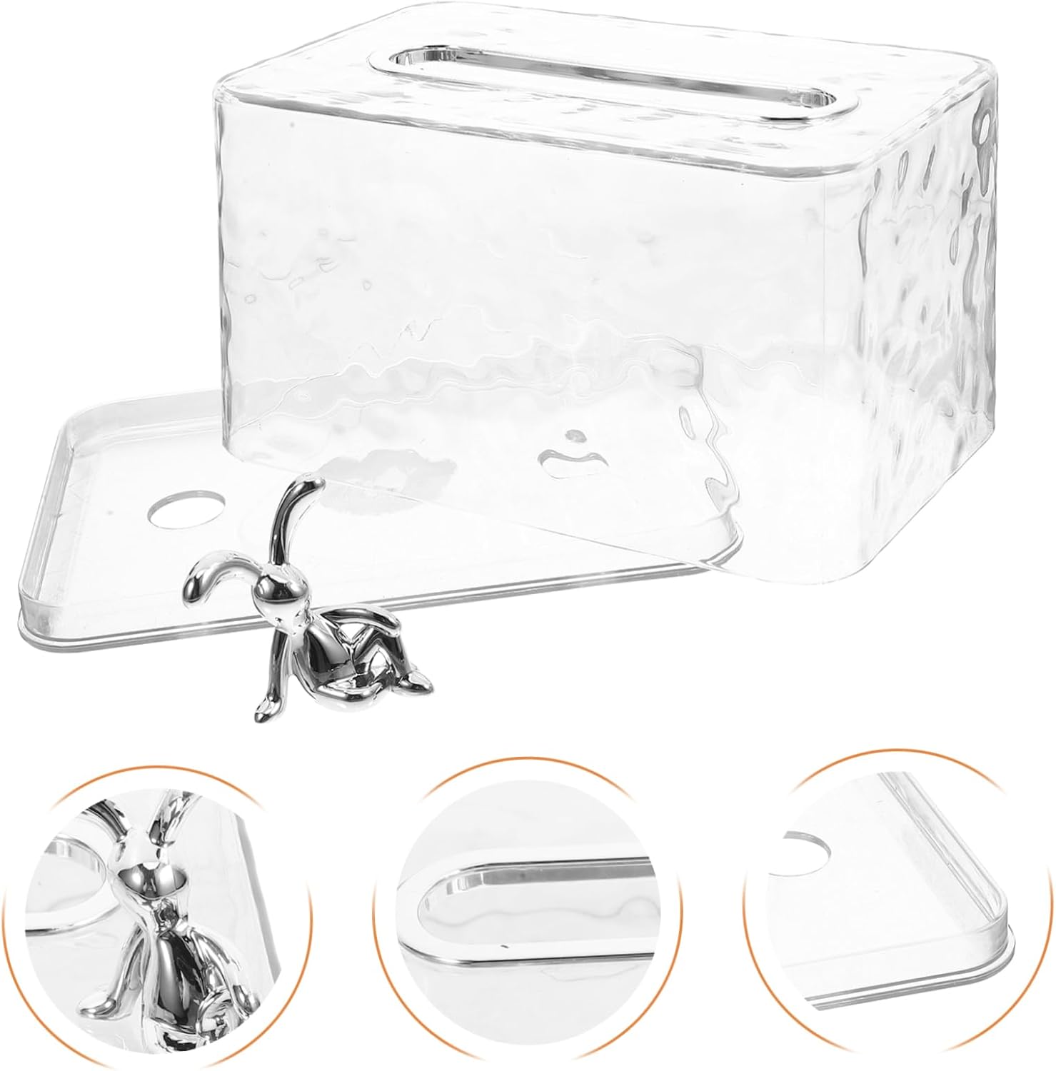 Stylish Clear Plastic Napkin Dispenser Box