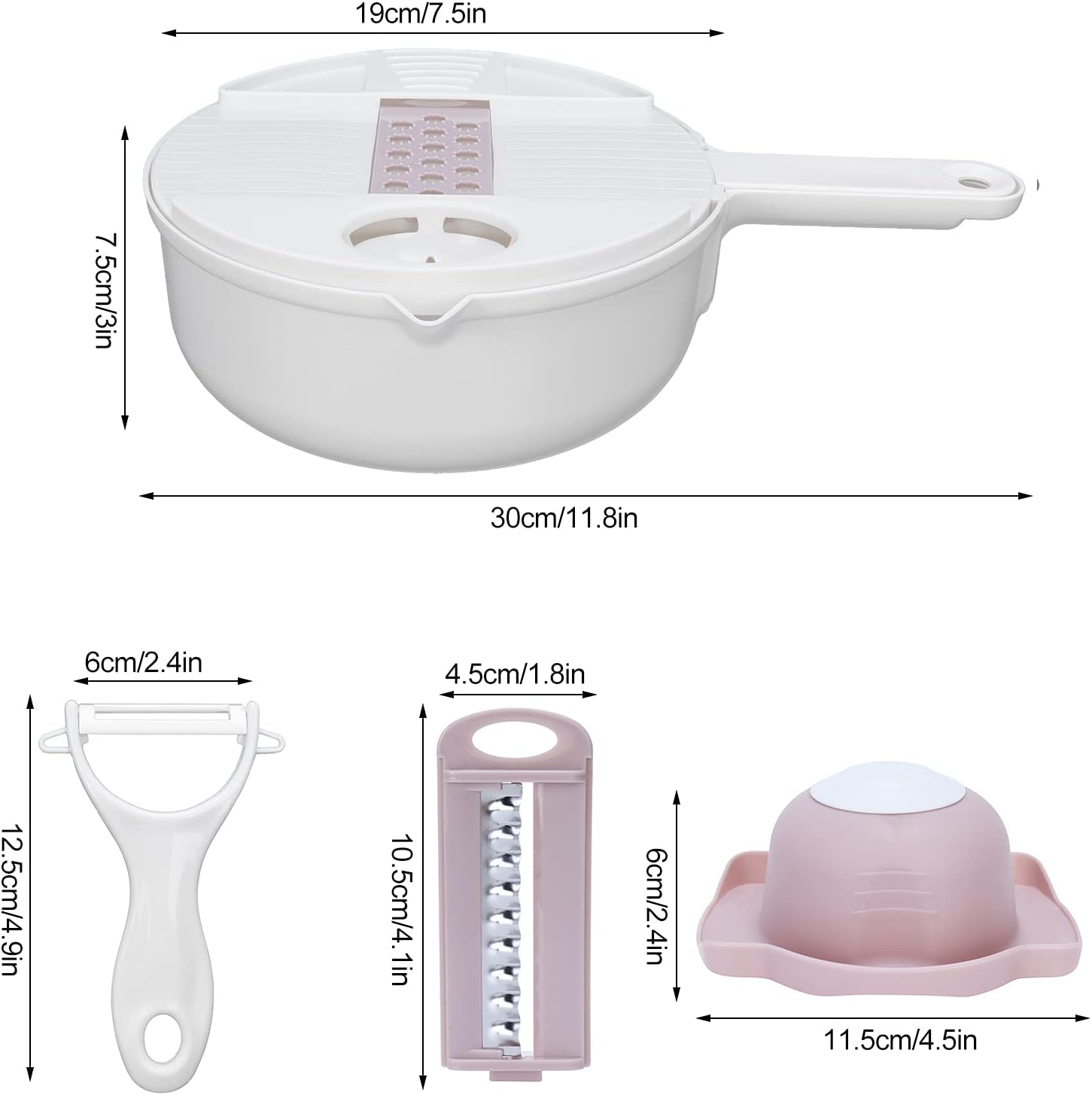 Effortless 12-in-1 Vegetable Chopper with container