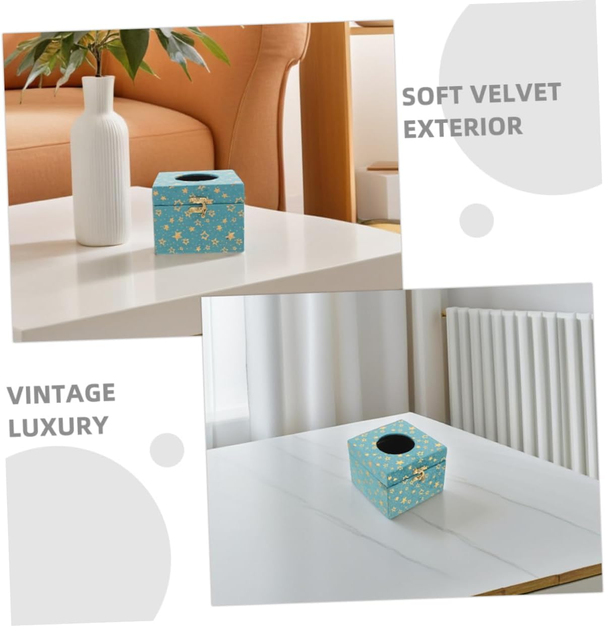 Elegant Retro Tissue Box Covers for Home Bathroom