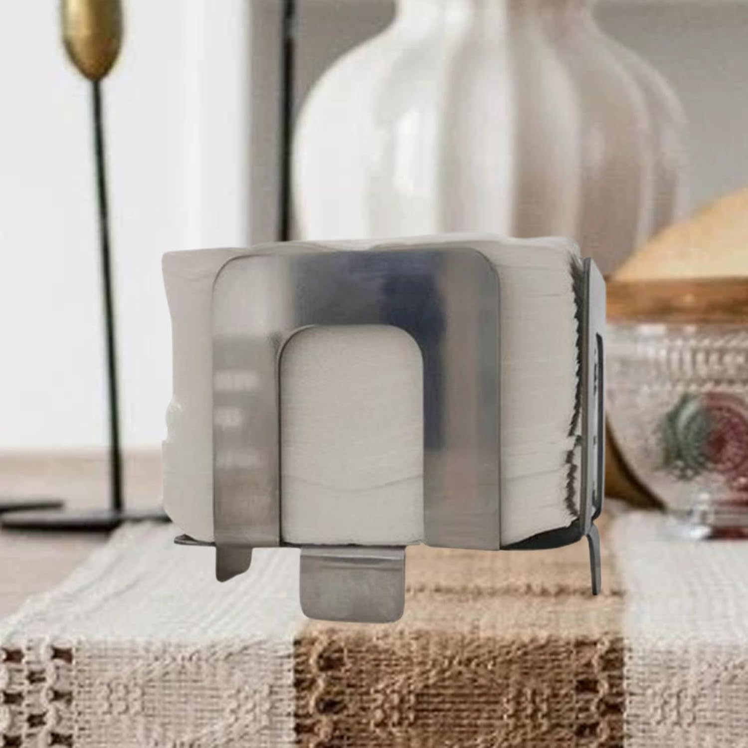 Yajuyi Square Napkin Holder Durable Organizer for Kitchen Dining