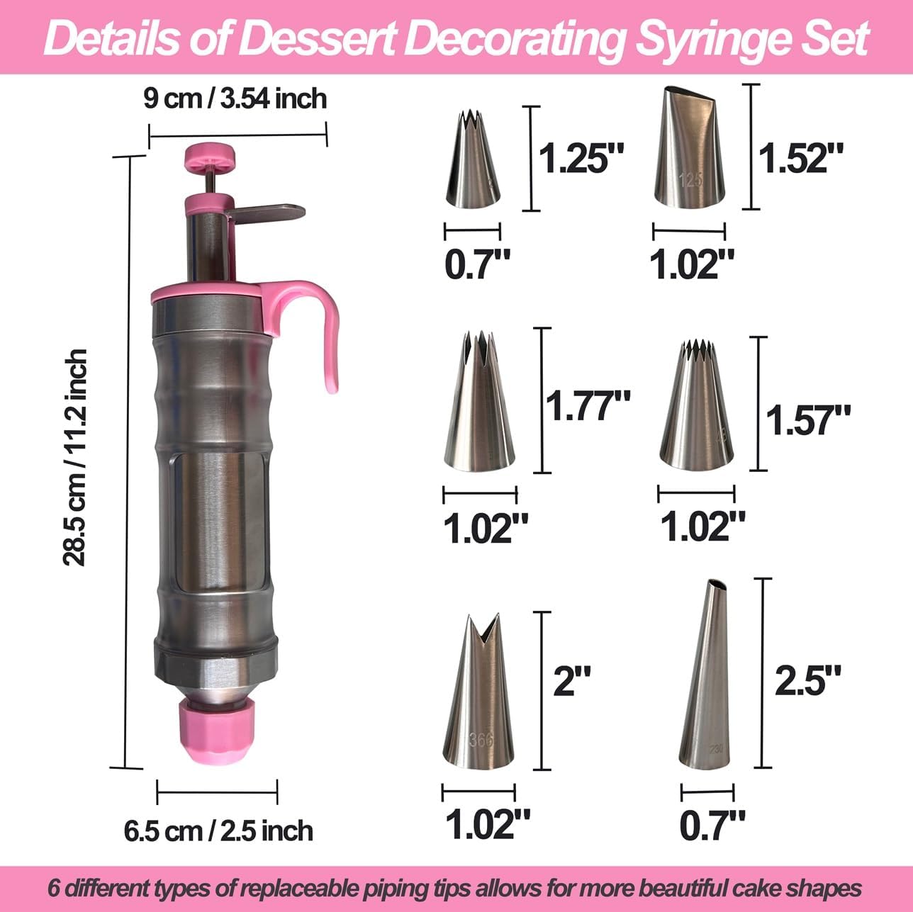 Dessert Decorating Set Versatile Piping Tools for Baking Creations