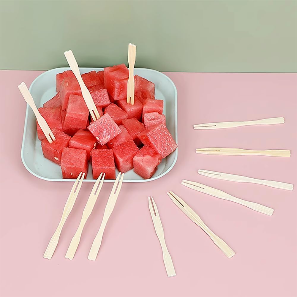 Sturdy Bamboo Appreciation Forks Eco-Friendly Durable for Parties