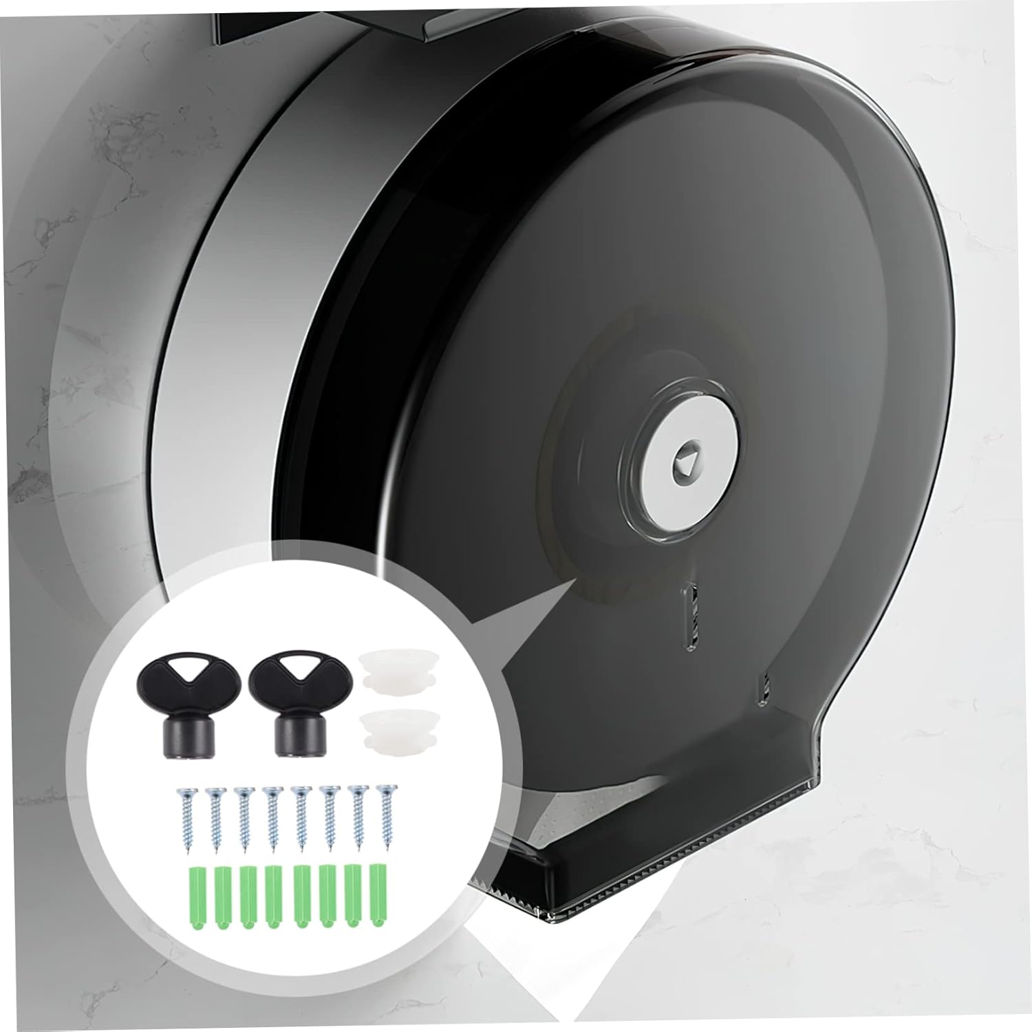 BUGUUYO 5-Set Stone-Clear Plastic Key Dispenser