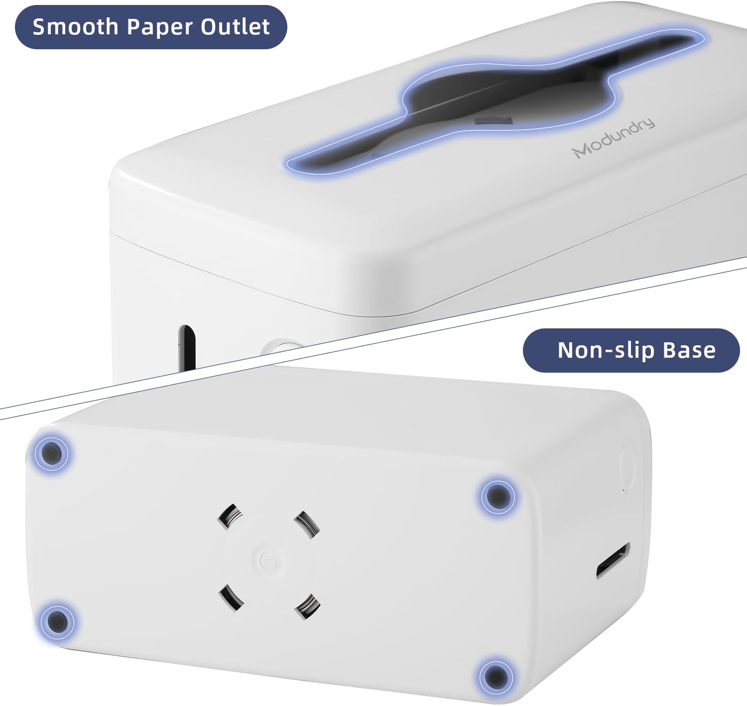 Space-Saving Counter Top Hand Towel Dispenser White