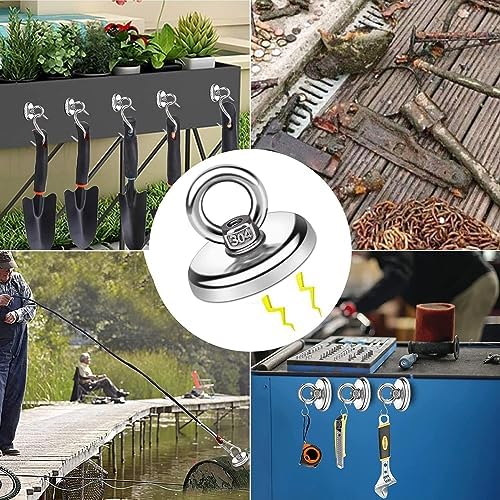 E BAVITE 20 Pack Magnetic Hooks 100 LB Heavy Duty