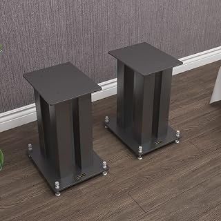 MIQXUAN Pieds d’Enceintes Supports d’enceintes en Acier en métal, Peut contenir 80 kg/176 LB Support d’enceintes Universel pour bibliothèque Home cinéma, écoute améliorée (Taille : 60 cm) - Les Beatles, Paul McCartney, John Lennon, RIngo Starr, George Harrison