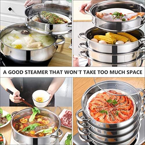 Cabilock 4-Layer Stainless Steel Steamer Pot