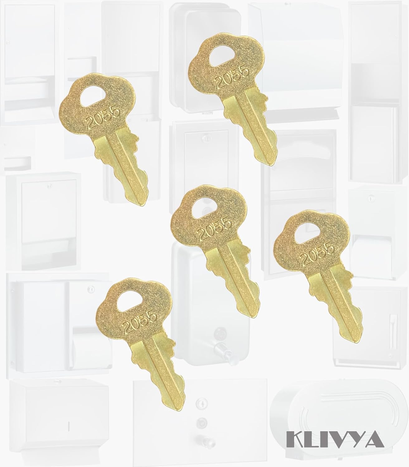 2055 Dispenser Key Set of 20 with Key Rings