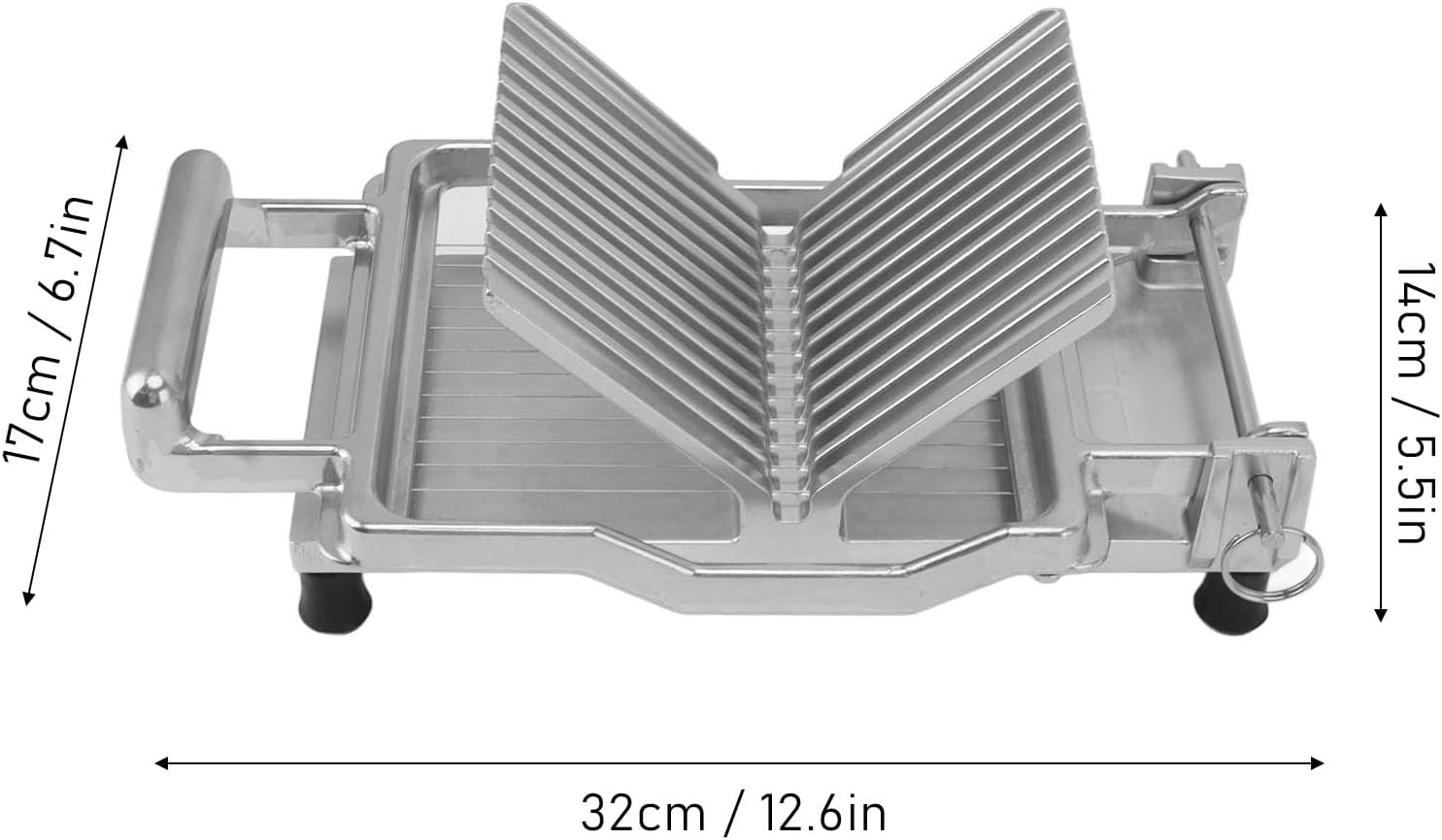 Perfect Cheese Slicer 10mm 20mm AdjustabilityCommercial Bread Cheese Grater with Grid Scale