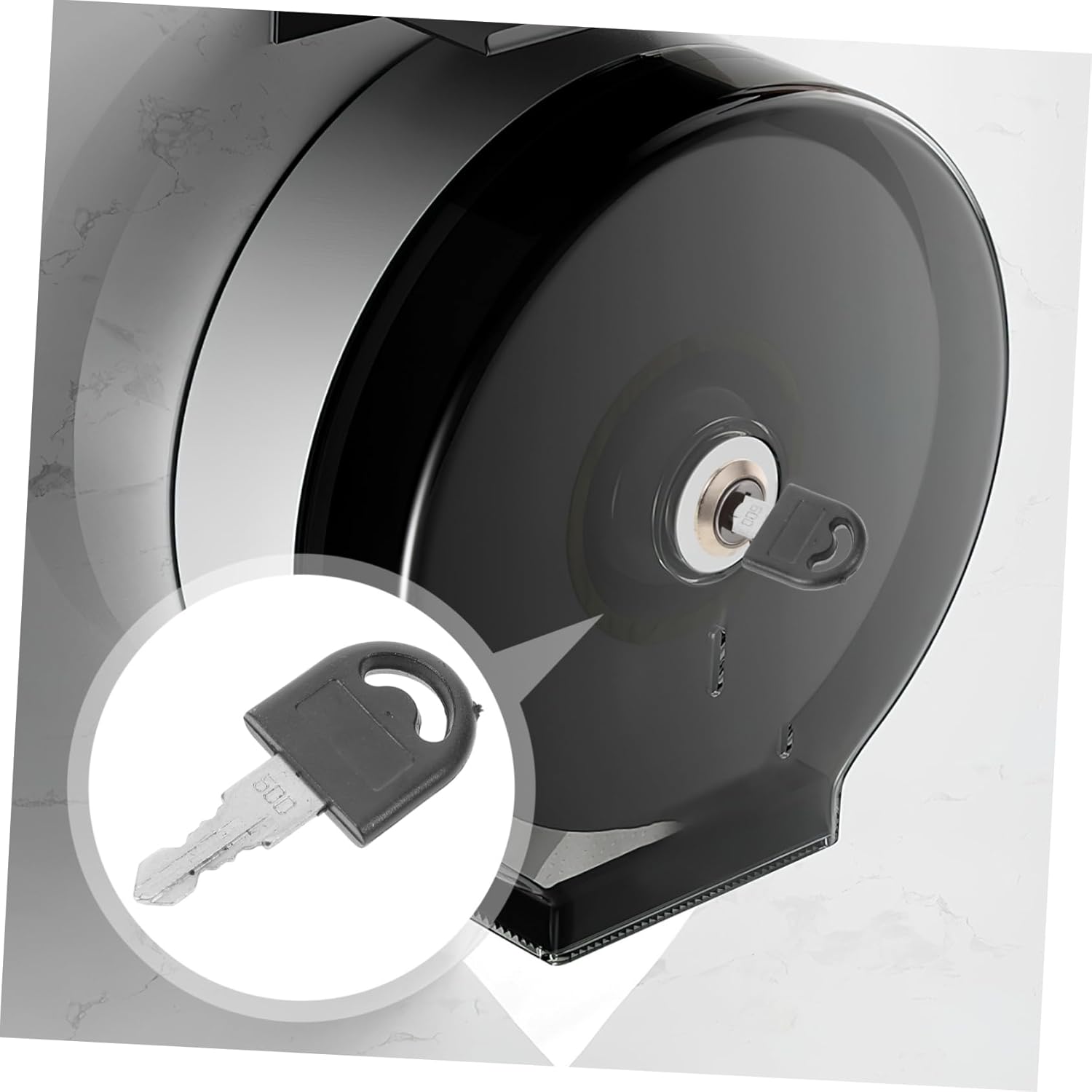 Stainless Steel Toilet Paper Dispenser Key with Ergonomic Design