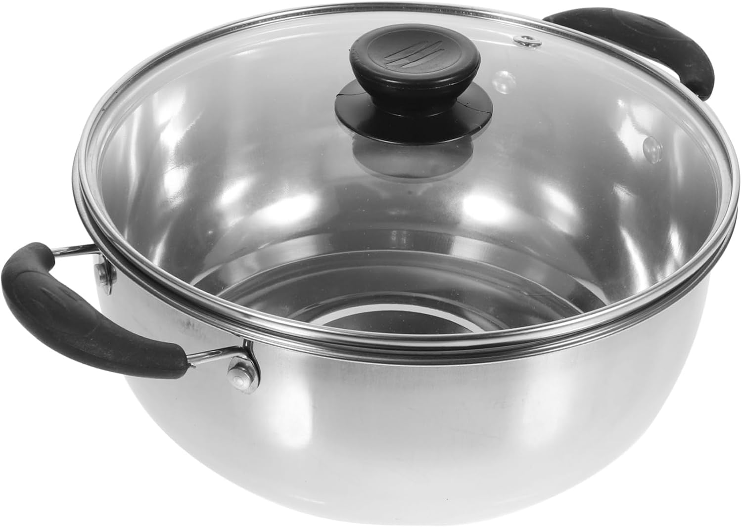 Stainless Steel Soup Pot Multi-Layer Cooking Lid Eco-Friendly Durable
