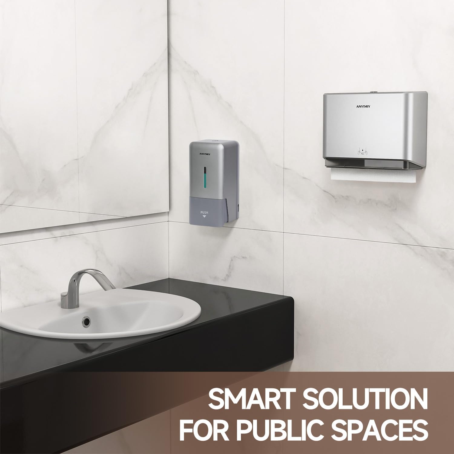 200-Sheet Wall-Mounted Paper Towel Dispenser Silver
