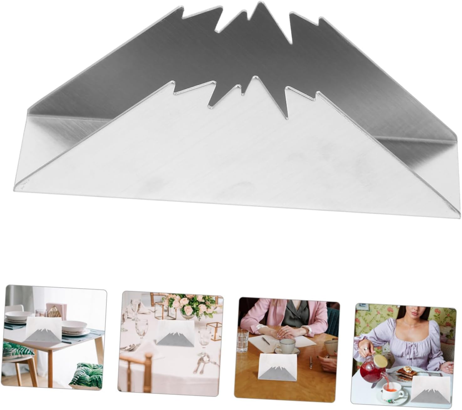 NAMOARY Rustic Stainless Steel Napkin Holder