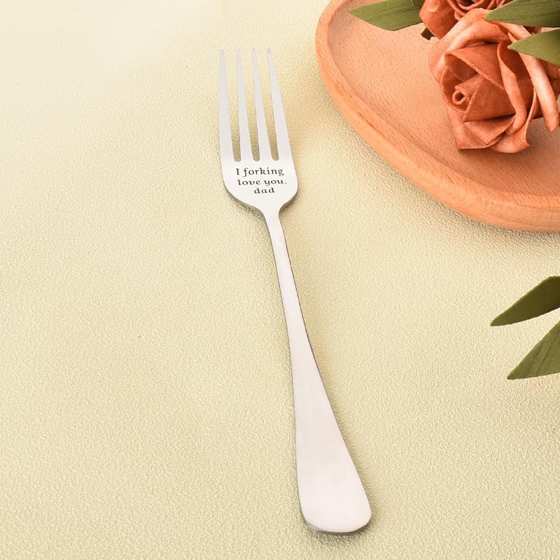 I Forking Love You Dad Engraved Salad Fork