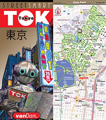 StreetSmart®Tokyo Map by VanDam Laminated, pocket sized city center street map of Tokyo, Japan with all attractions, museums, markets, palaces, ... 2024 Edition) (English and Japanese Edition)