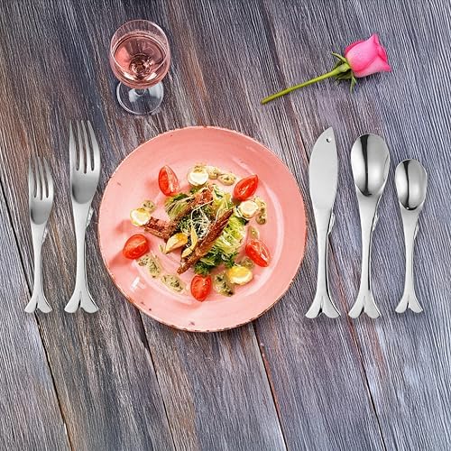Though Fish Shaped Flatware Set