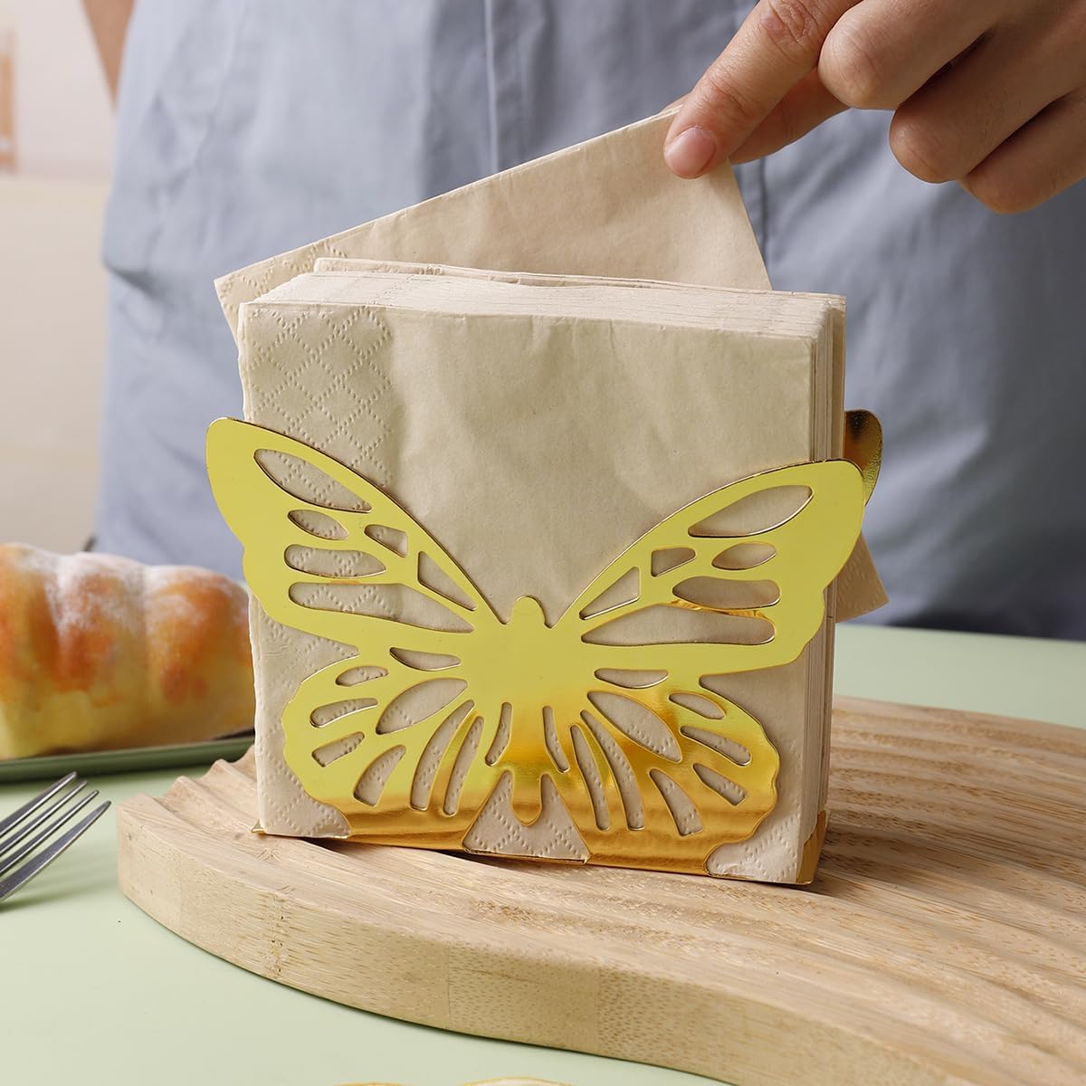 Stunning Gold Butterfly Napkin Holders