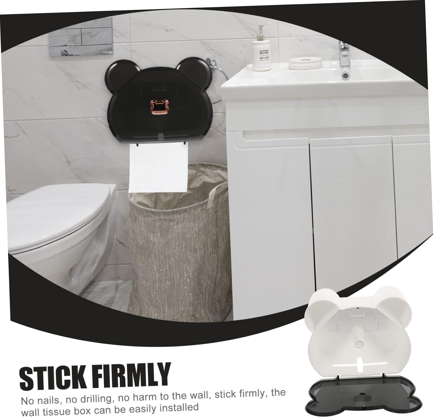Wall-Mounted Bath Tissue Holder Catiebye