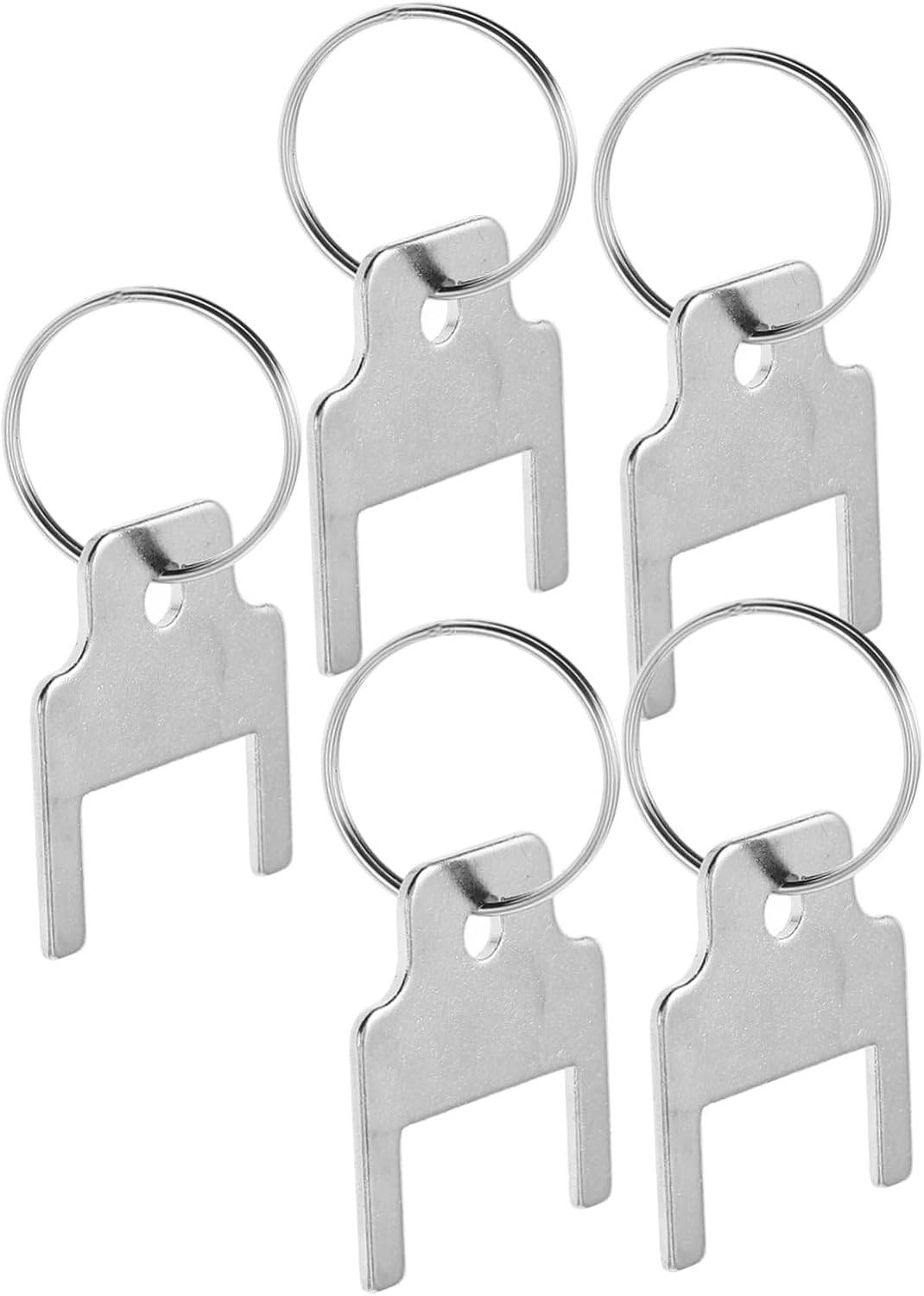 Zerodeko 5-Piece Metal Key Ring Set for Paper Towel Dispensers