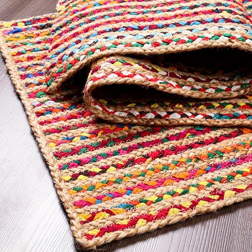 Hausattire Braided Area Rug 24x36 - Multi Color 1