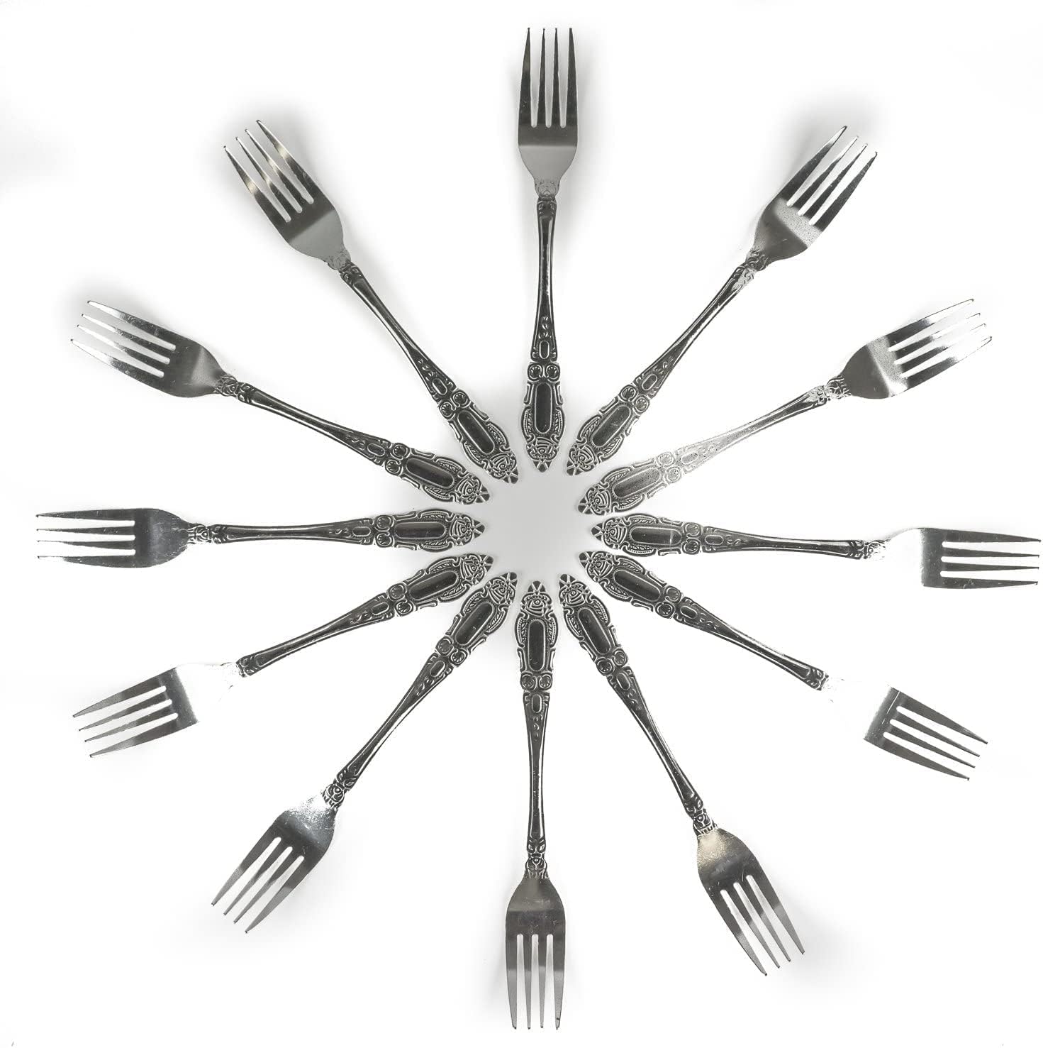 DecorRack 36 Piece Stainless Steel Dinner Fork Set