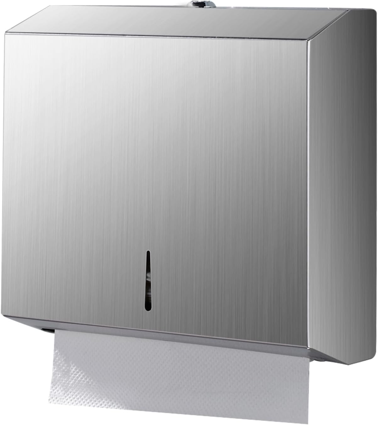 Space-Saving Stainless Steel Wall-Mount Towel Dispenser