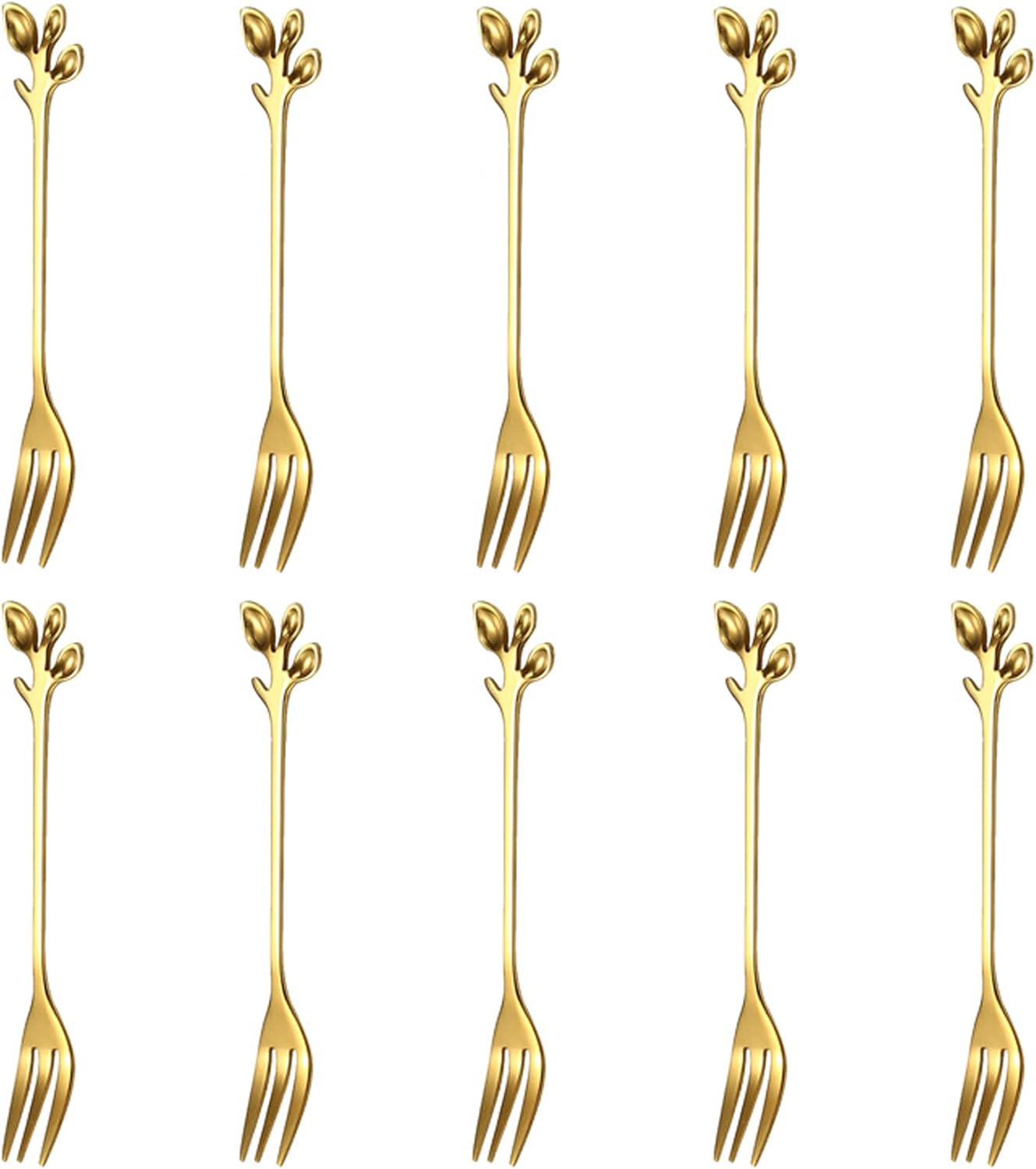 Auction-Winning Mini Forks for Appetizers Desserts 10PCS