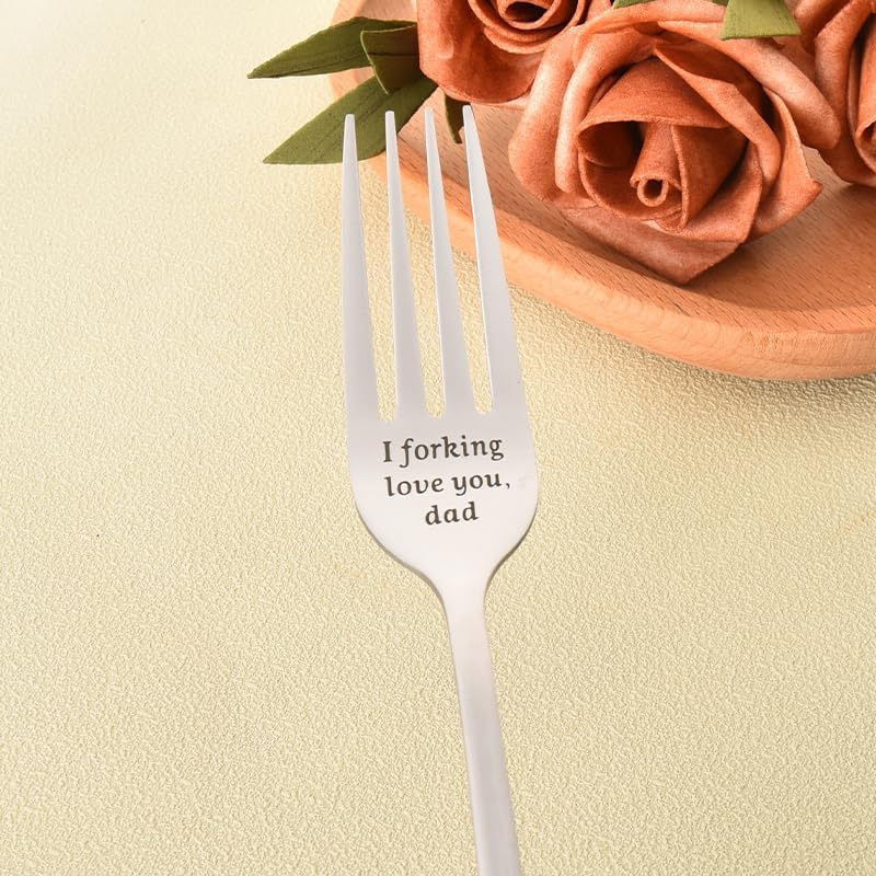 I Forking Love You Dad Engraved Salad Fork