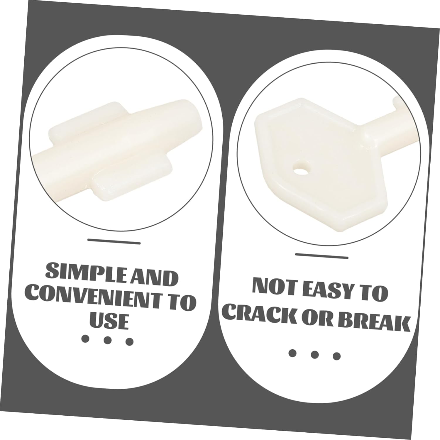 3-Pack Plastic Toilet Paper Dispenser Keys for Commercial Use